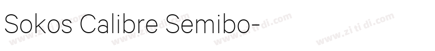 Sokos Calibre Semibo字体转换